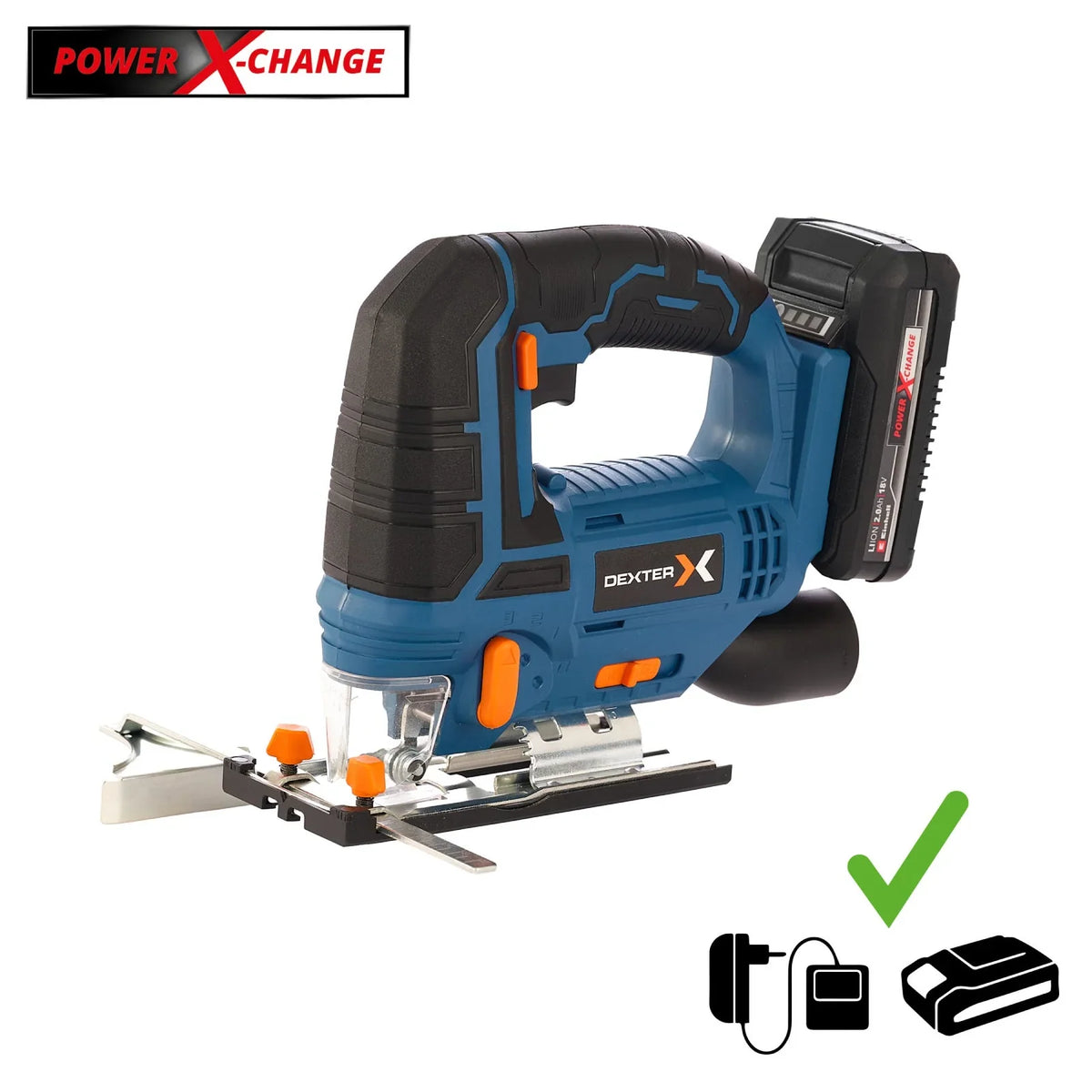 Serra Tico Tico Dexter a Bateria 18V DT-JS 18/80 com Bateria e Carregador
