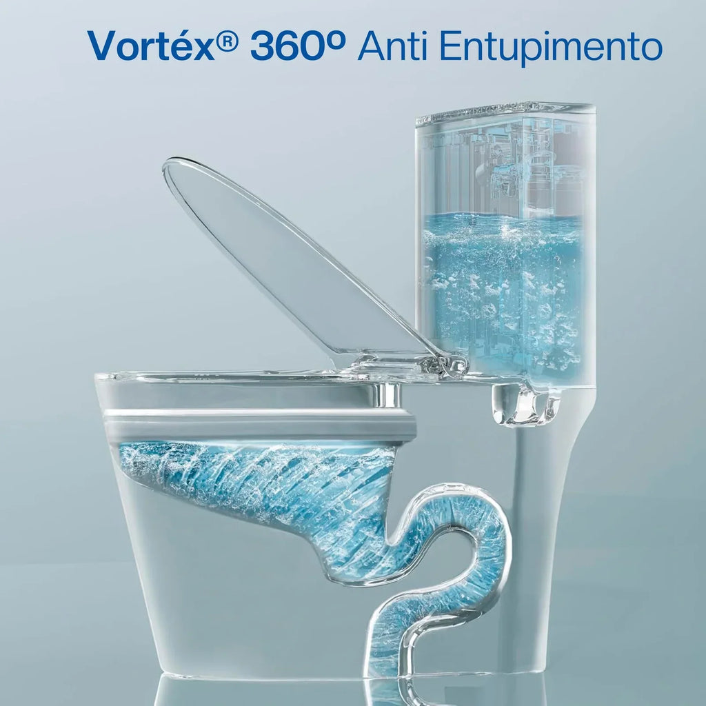 Vaso Sanitário Monobloco Ios Privada Caixa Acoplada Oslo Branca Completa Banheiro Grande