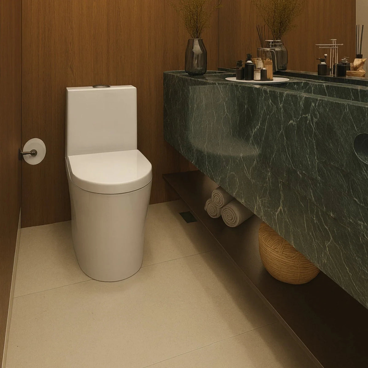 Vaso Sanitário Monobloco Ios Privada Caixa Acoplada Oslo Branca Completa Banheiro Grande