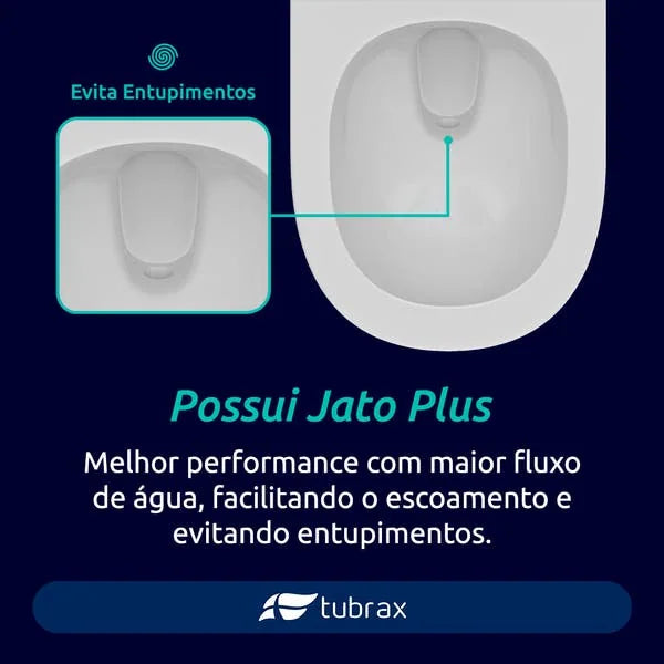 Vaso Sanitário Monobloco Produzido Em Cerâmica Com Acessórios Navies - VAB0004-C