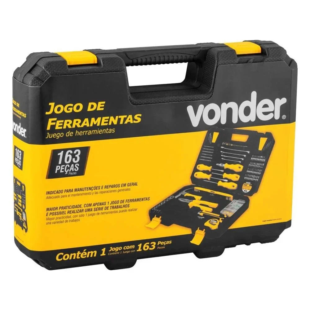 Jogo de Ferramentas com 163 Peças e Maleta VONDER-3599163000