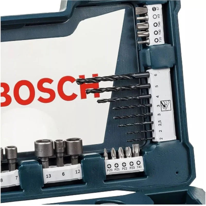 Kit Ferramentas Bits Brocas Titânio V Line 83 Peças Bosch
