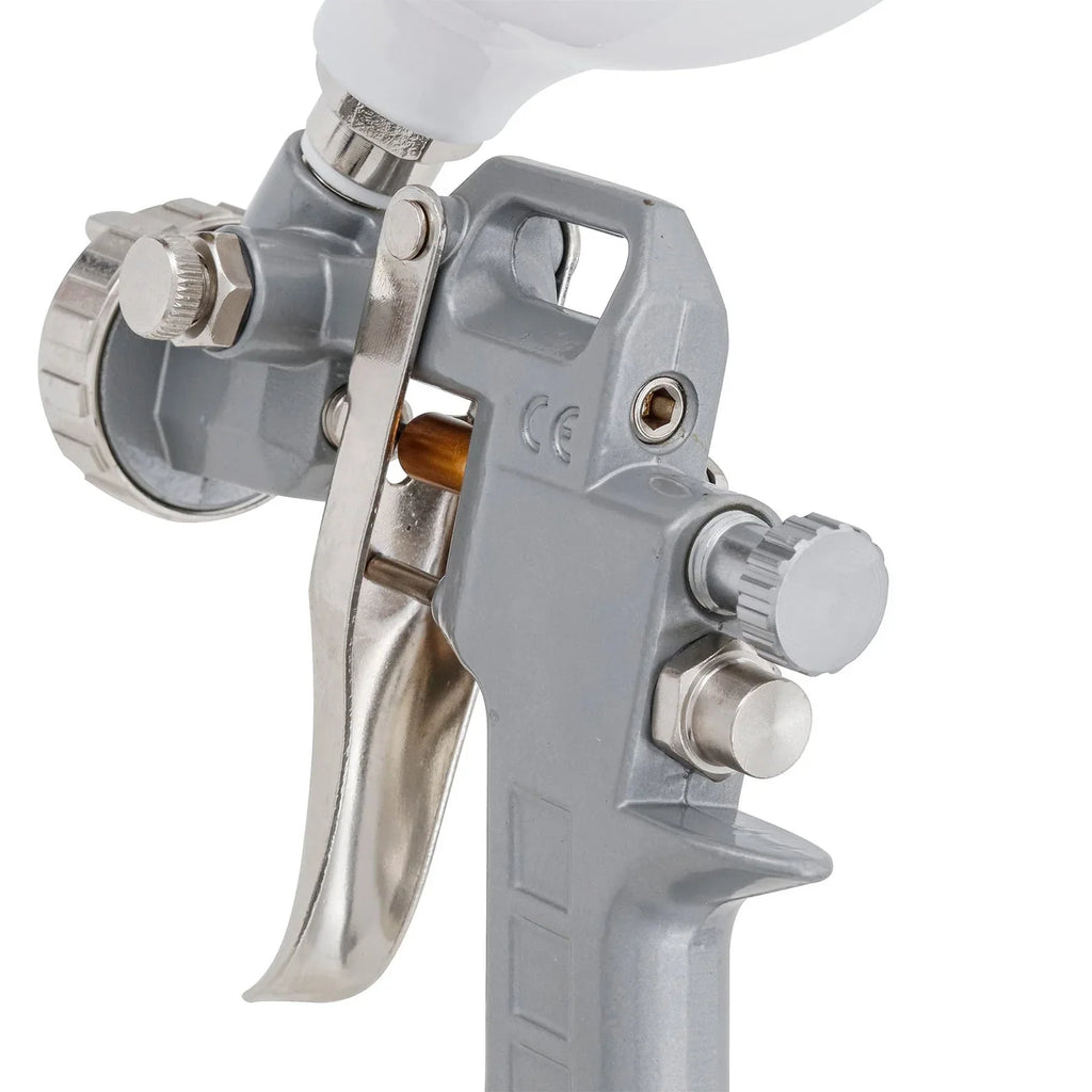 Pistola de Pintura 600ml Bico de 1,2 / 1,5 e 1,8mm Tanque Alto Stels