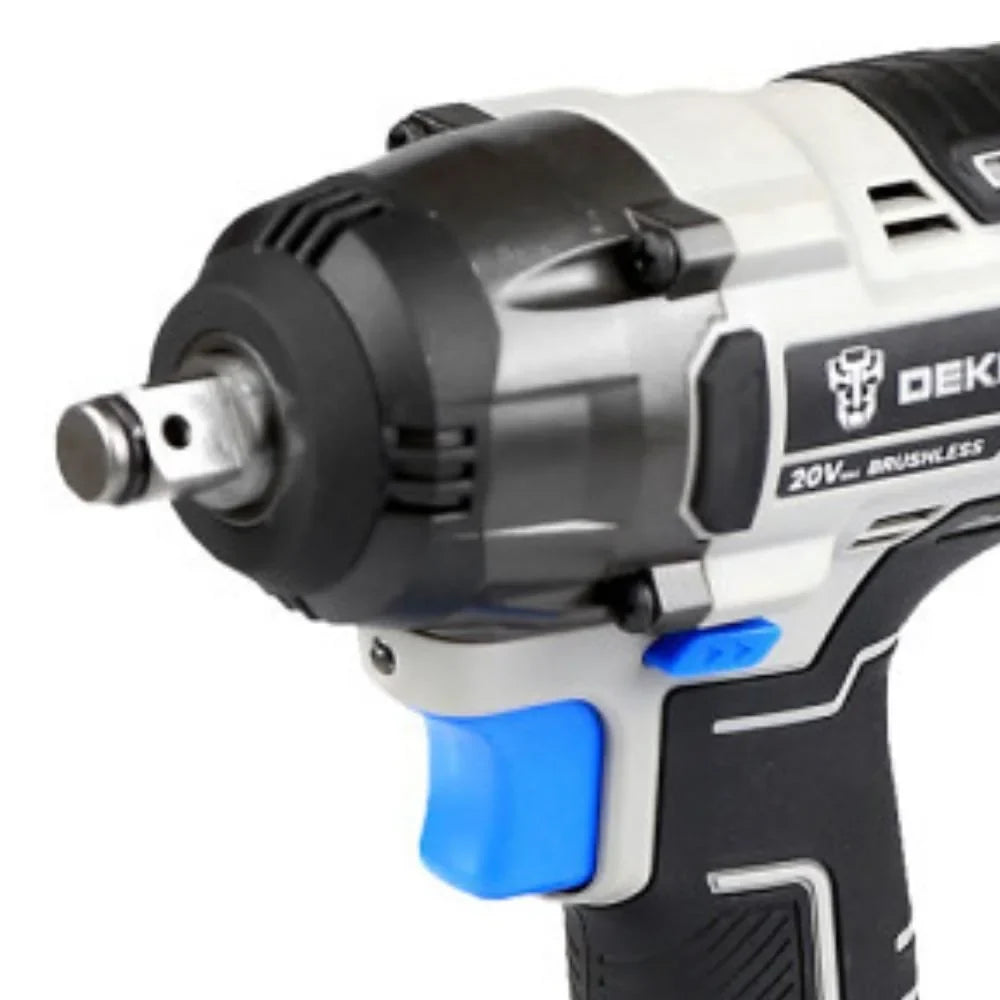 Chave de Impacto Parafusadeira Brushless 1/2 Pol com Bateria Lítio-Íon 2Ah 20V Carregador e Acessórios DEKO-DKBW20XL01-H