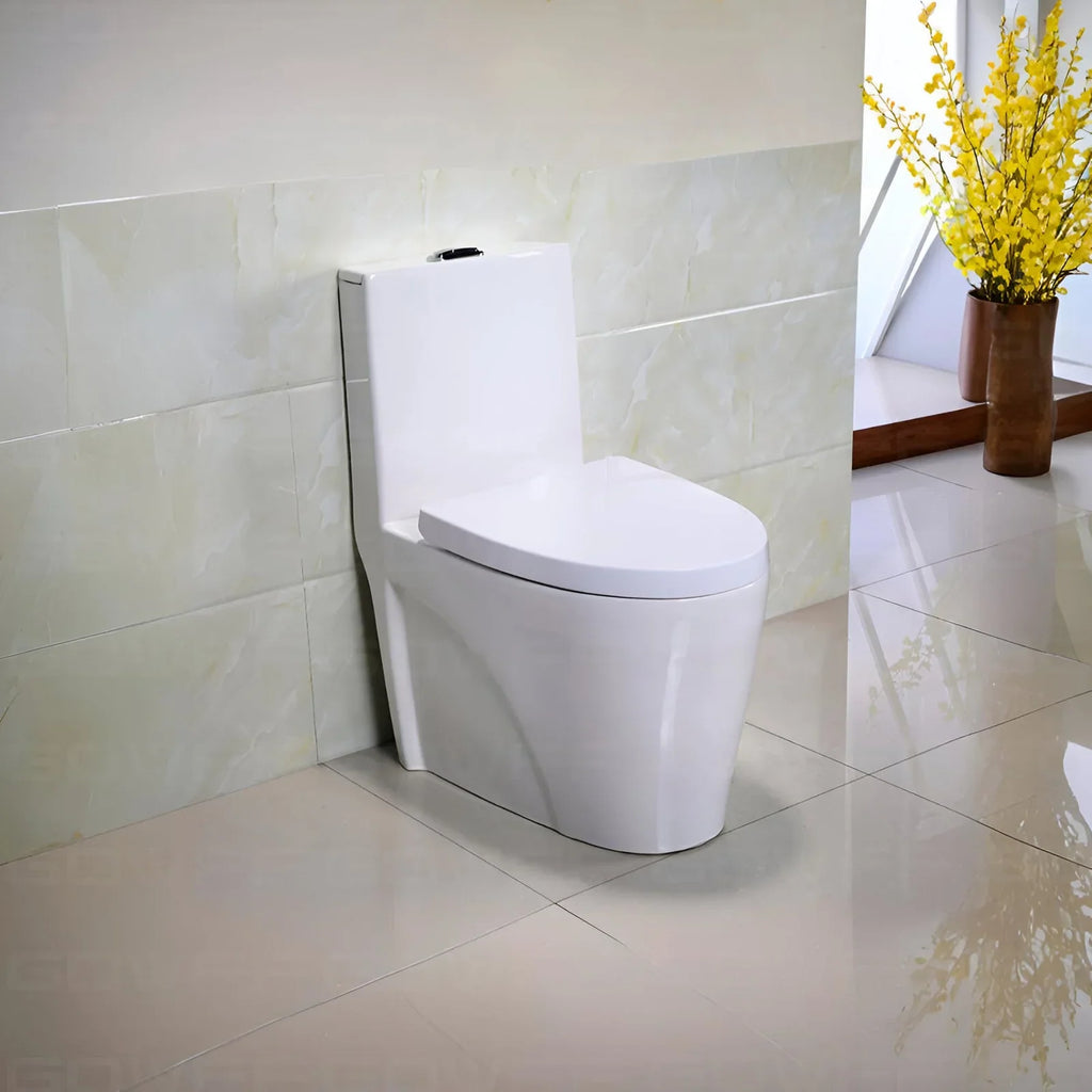Vaso Sanitário Monobloco Turquesa Completo Caixa Acoplada