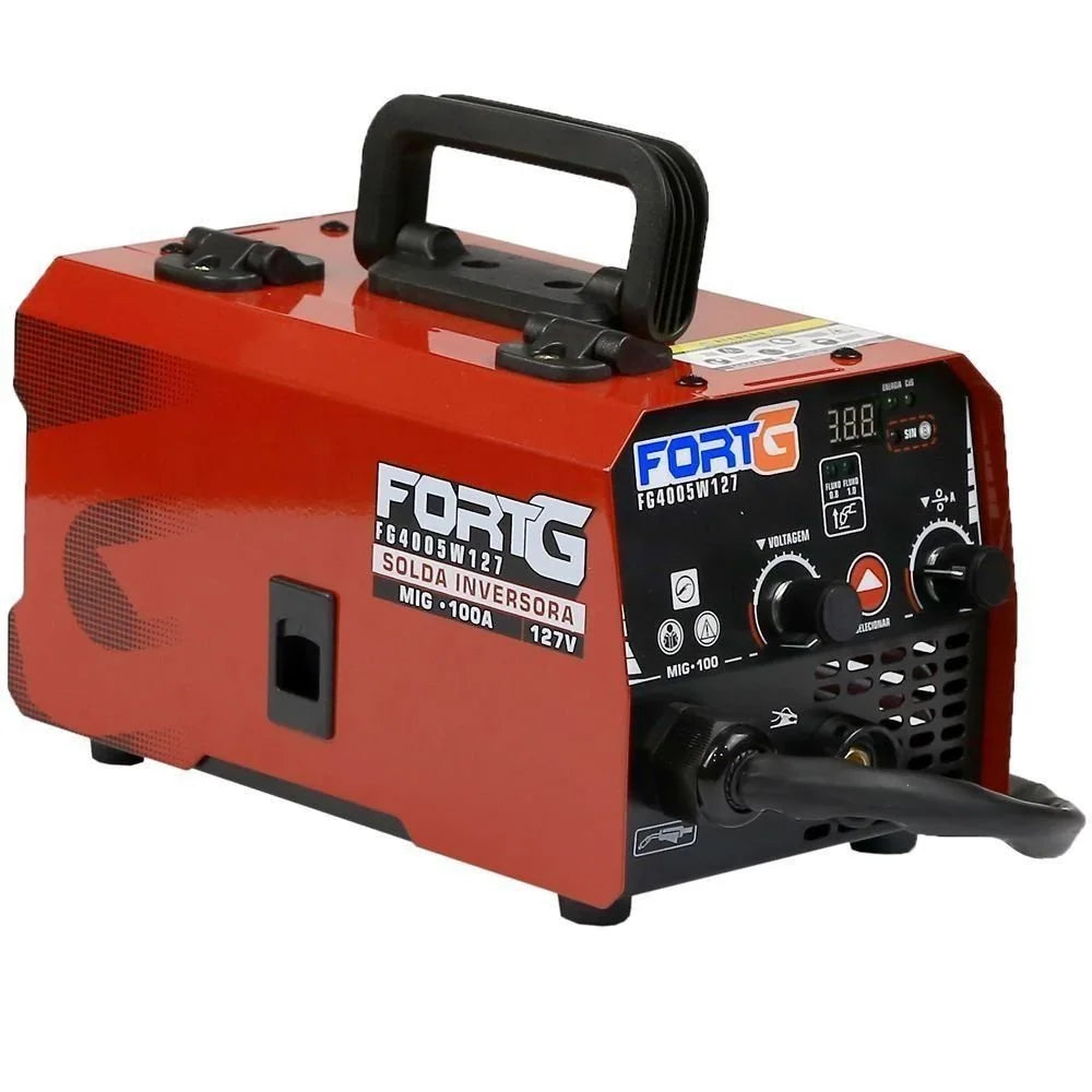 Máquina de Solda Inversora MIG sem Gás 100A 127V Sem Escudo FORTGPRO-FG4005W127S
