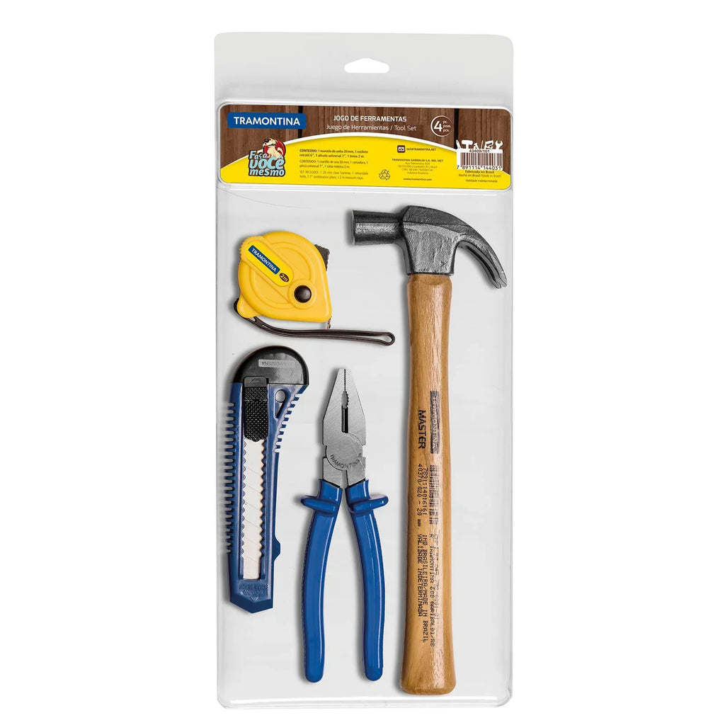 Kit de Ferramentas Tramontina 4 Peças 43409/101