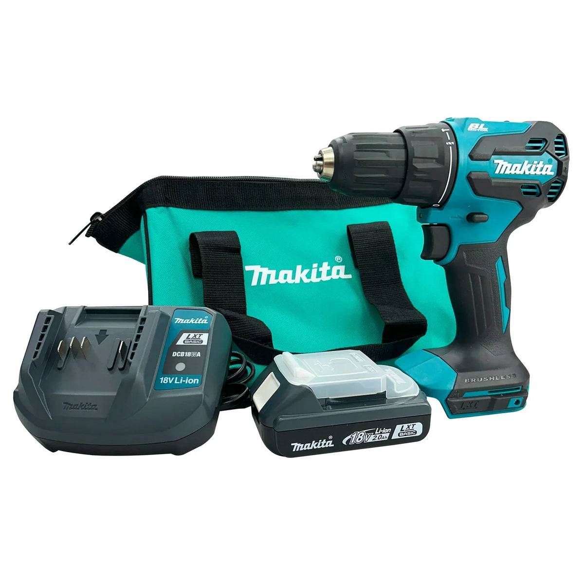 Furadeira e Parafusadeira Makita DHP490WVX a Bateria Brushless 18V 1/2"