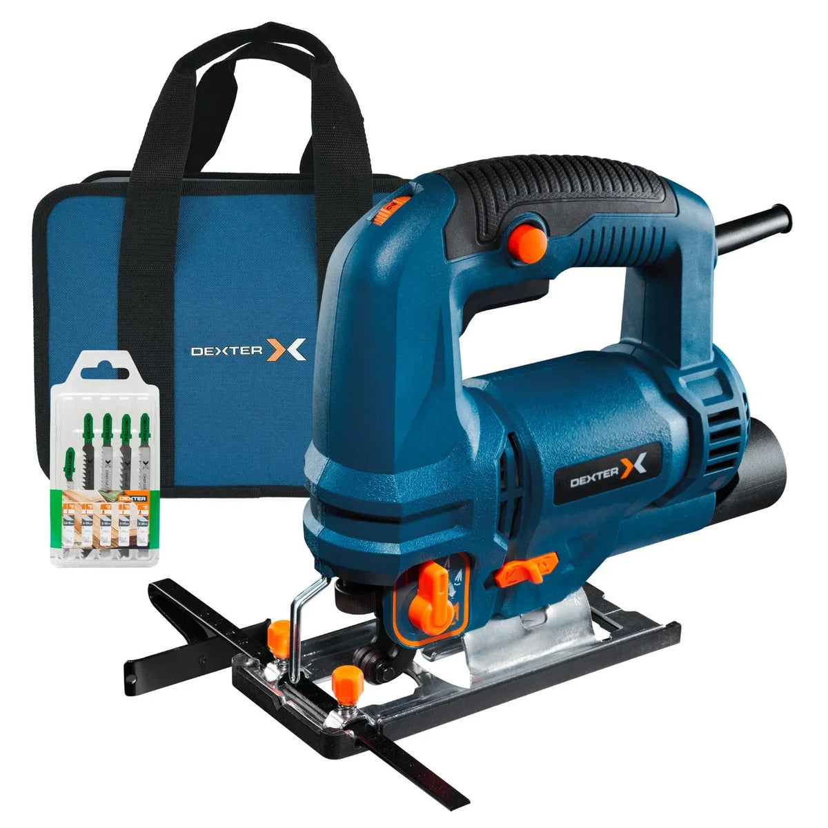 Serra Tico-Tico Dexter 750JS3-100.52B1 750W 127V (110V) com Bolsa e Kit de Lâminas