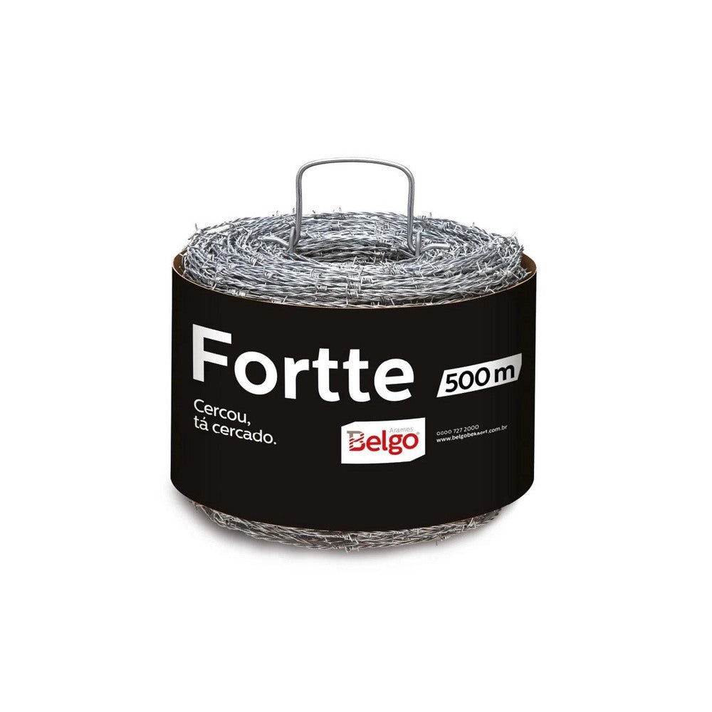 Arame Farpado Fortte Rolo 500M