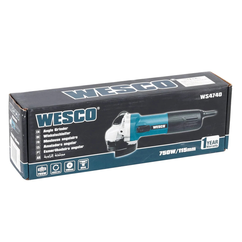 Esmerilhadeira Angular 4.1/2" Wesco WS4740 750W 220V