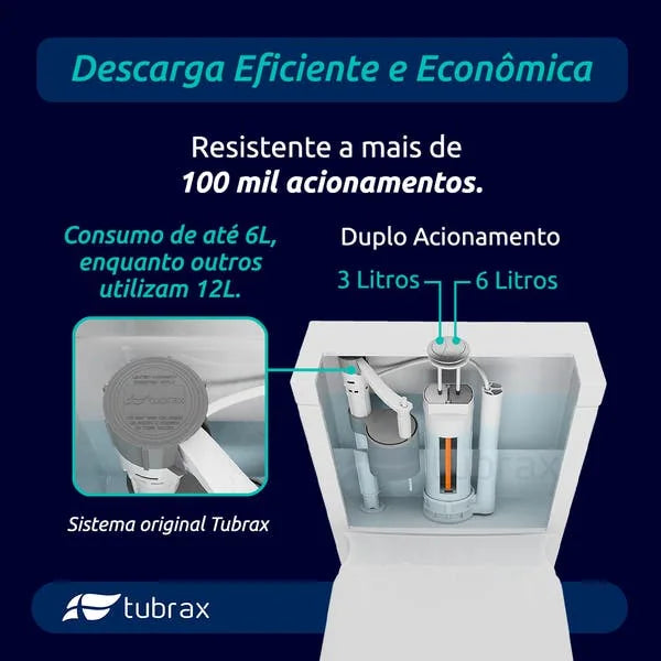 Vaso Sanitário Monobloco Produzido Em Cerâmica Com Acessórios Navies - VAB0004-C