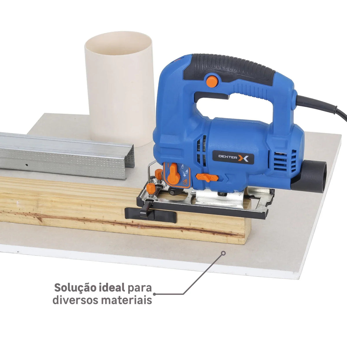 Serra Tico-Tico Elétrica Dexter 220V 750w Jig para Madeira, Metal, Plástico, Drywall