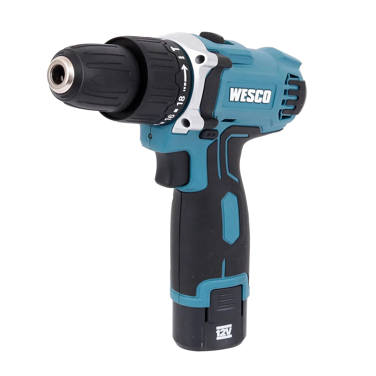 Furadeira e Parafusadeira de Impacto Wesco WS2547 a Bateria 12V 3/8" com Carregador e Bateria