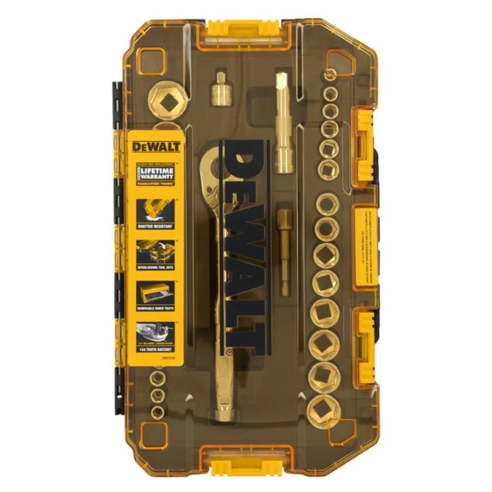 Jogo de Ferramentas Mecânicas com 30 Peças e Maleta DEWALT-DWMT45412