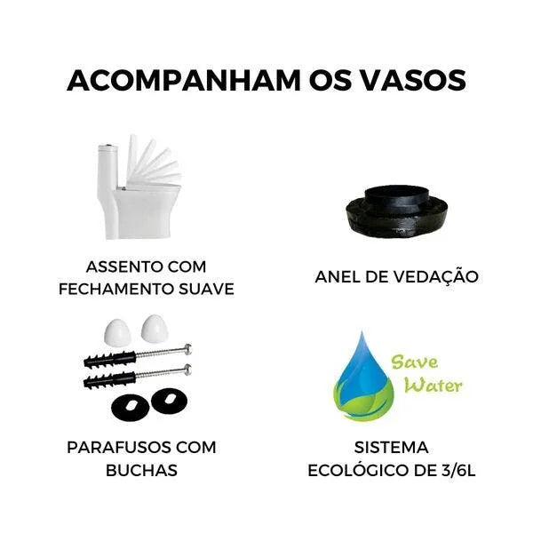 Vaso Sanitário Monobloco Reno R 350