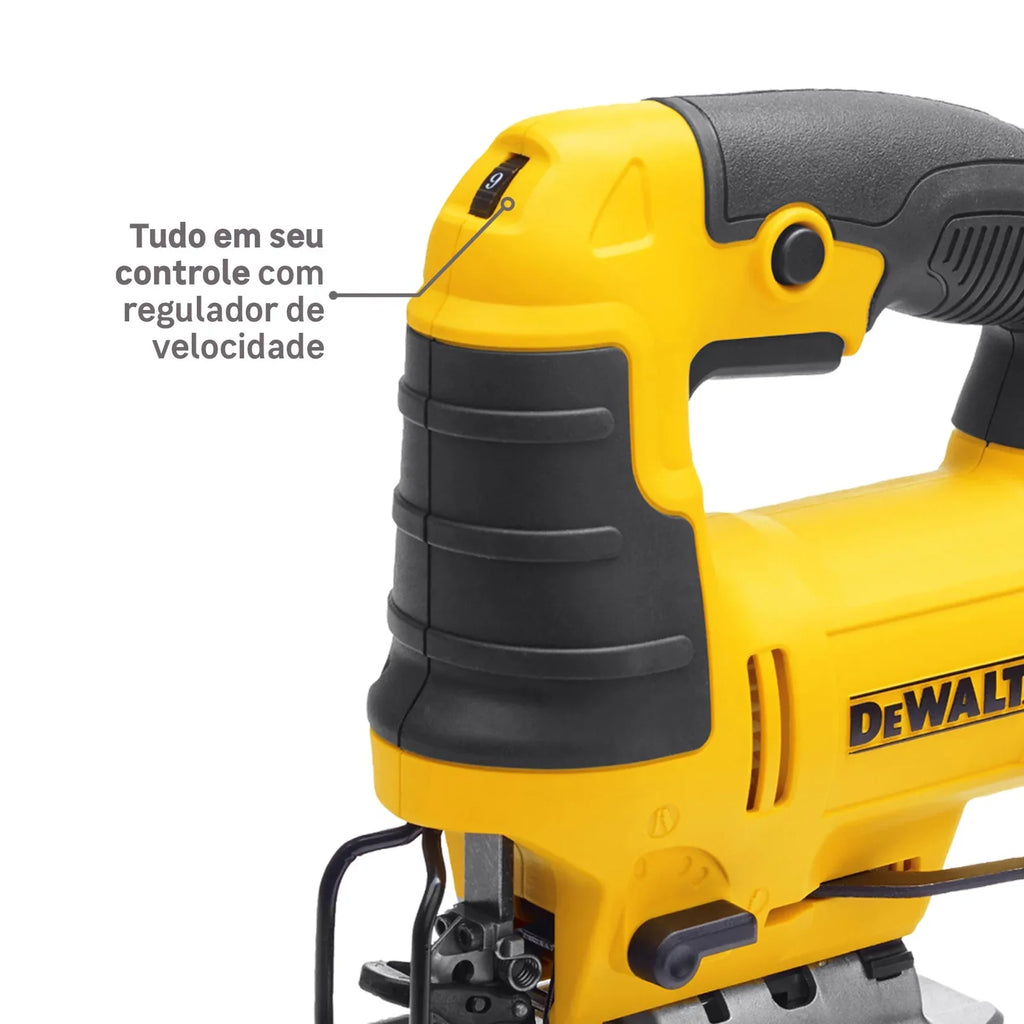 Serra Tico-Tico Dewalt DWE300BR 650W 127V (110V) com 1 Lâmina