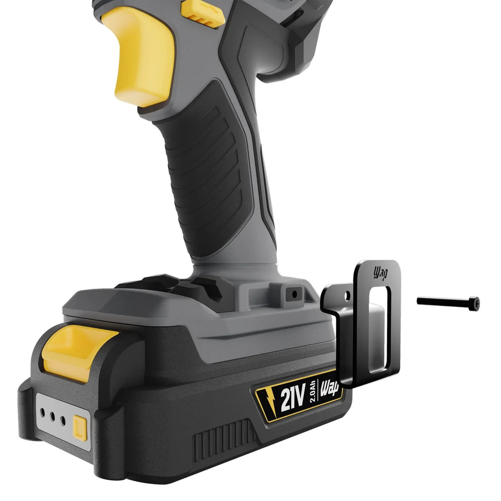 Furadeira e Parafusadeira de Impacto Wap K21 ID01 a Bateria 21V 3/8" com Maleta, Carregador e Bateria