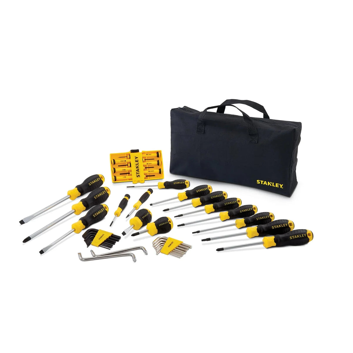 Kit de Ferramentas Stanley Aço Carbono com Bolsa 40 Peças Profissional