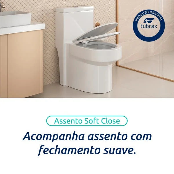 Vaso Sanitário Monobloco Produzido Em Cerâmica Com Acessórios Navies - VAB0004-C