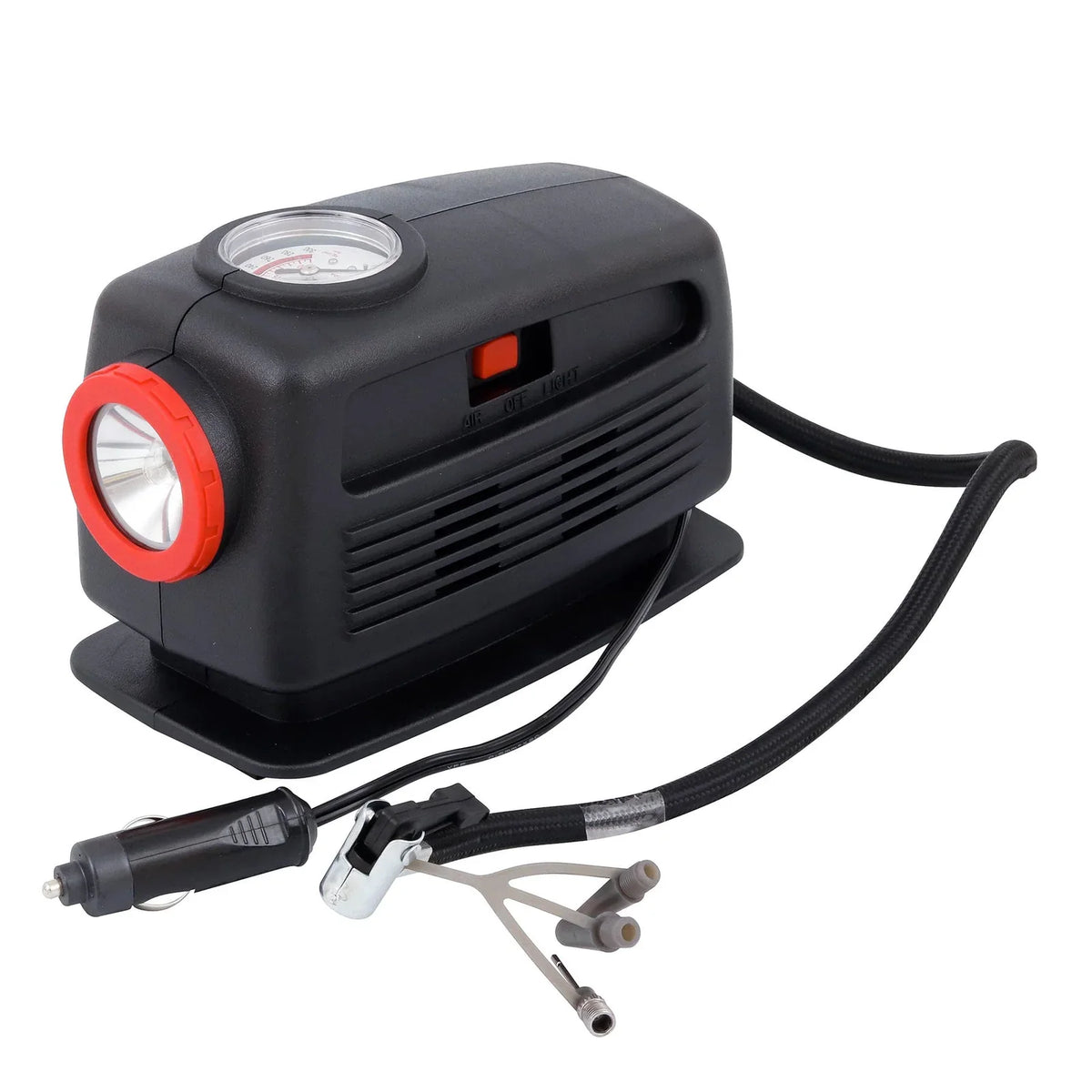 Mini Compressor de Ar Portátil 0,16HP 12V Schulz com Lanterna Air Plus