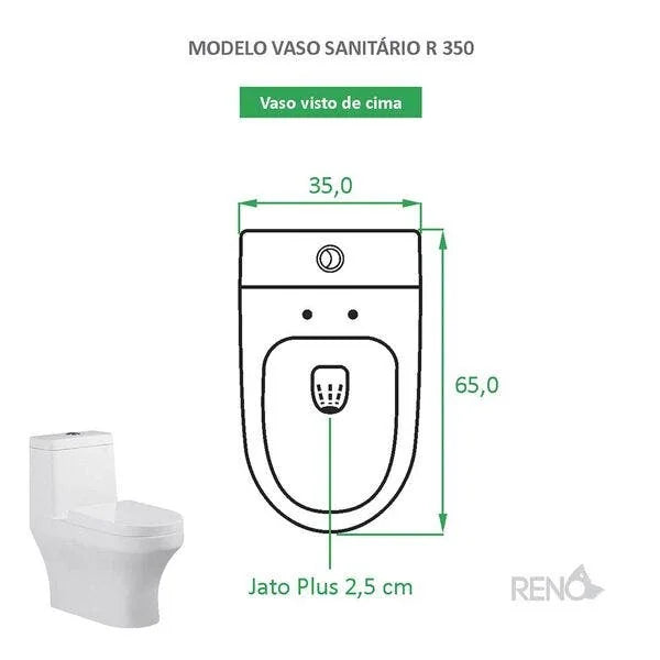 Vaso Sanitário Monobloco Reno R 350