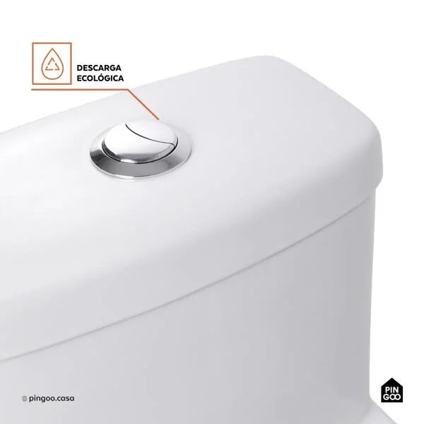 Vaso Sanitário Monobloco Caixa Acoplada Privada Taquaras Pingoo.casa - Branco