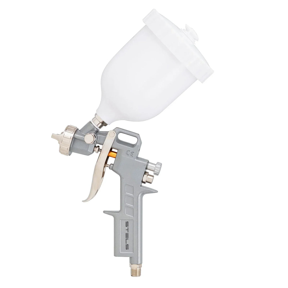 Pistola de Pintura 600ml Bico de 1,2 / 1,5 e 1,8mm Tanque Alto Stels