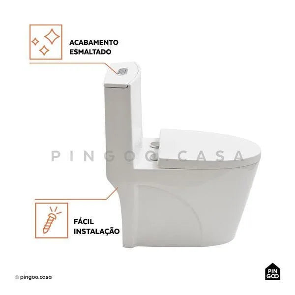 Vaso Sanitário Monobloco Painita Pingoo.casa - Branco