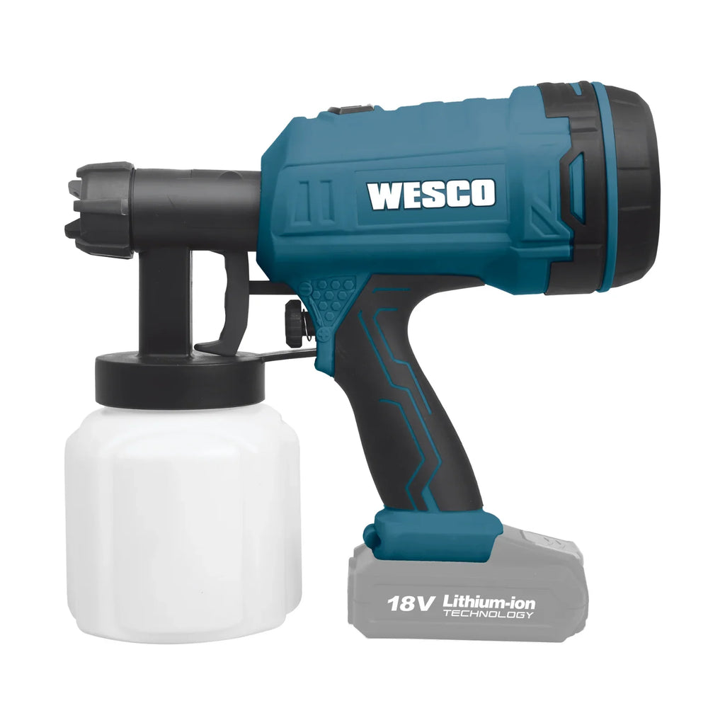 Pistola de Pintura a Bateria 18V 1,5L Bico de 2,5mm Wesco WS2342.9