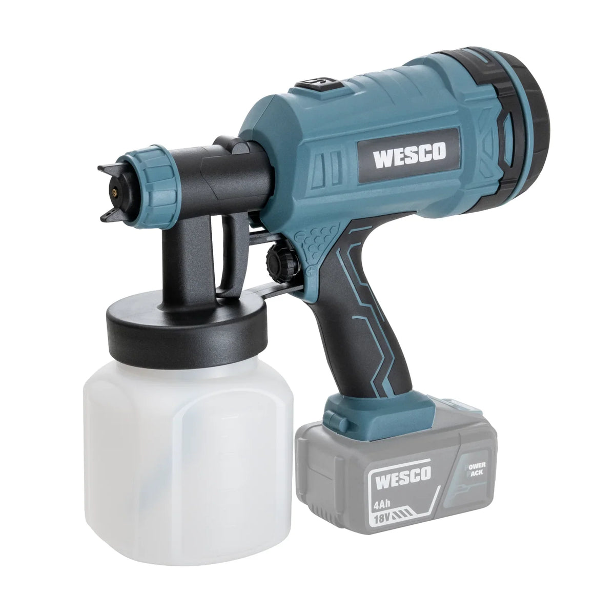 Pistola de Pintura a Bateria 18V 1,5L Bico de 2,5mm Wesco WS2342.9