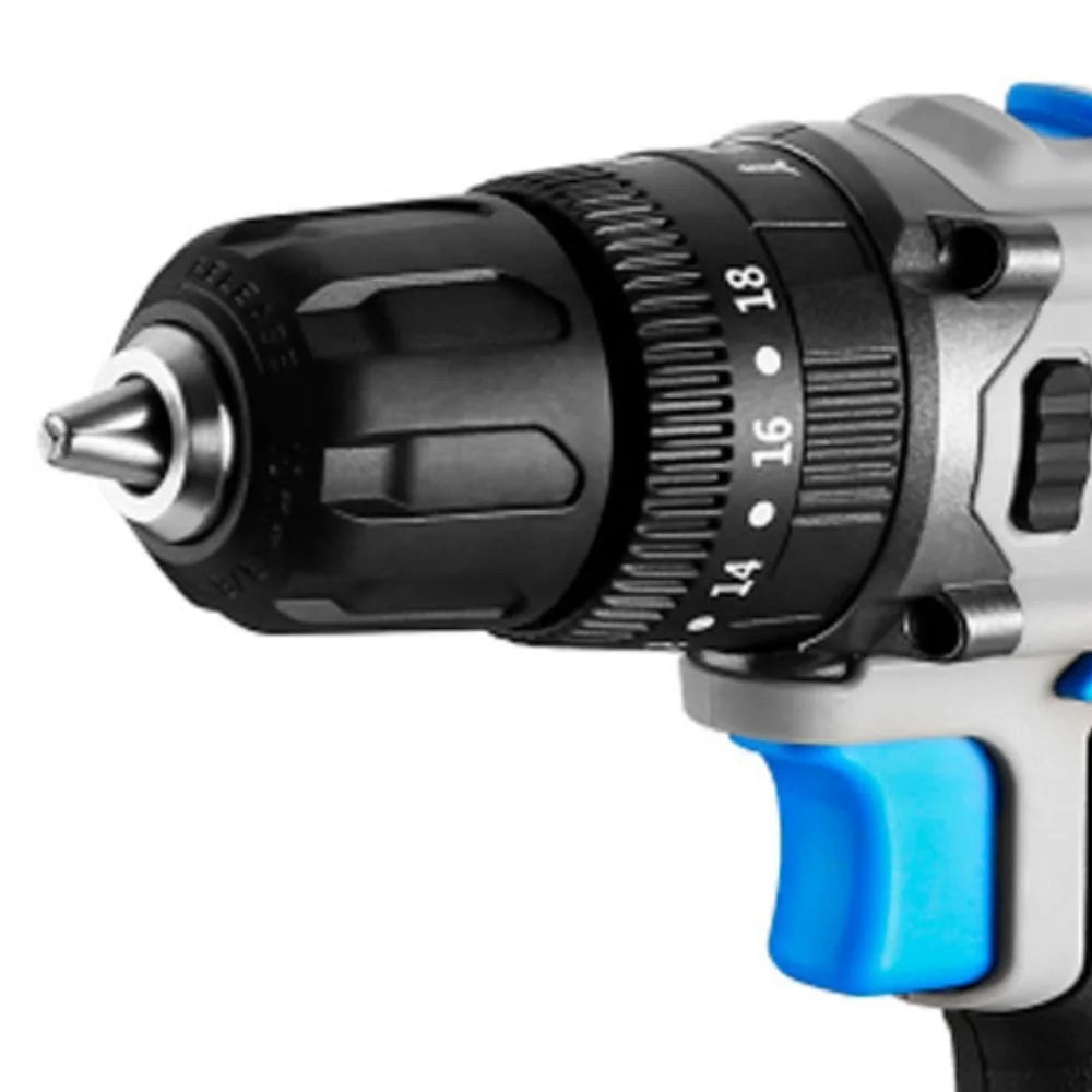 Parafusadeira Furadeira Brushless 3/8 Pol. 20V com 2 Baterias 1,5Ah Lí-Íon Carregador Bivolt e Maleta com Acessórios DEKO-DKBL20DU3-S3
