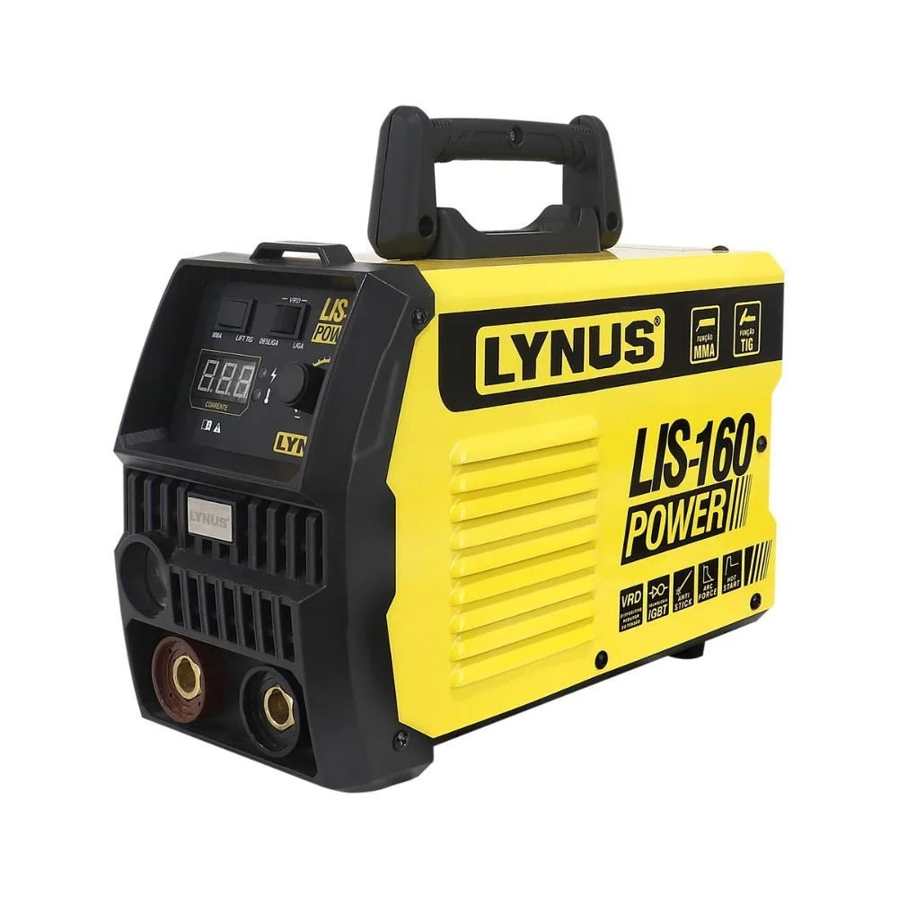 Máquina de Solda Inversora MMA LIS-160 Power 160A Bivolt com Display LCD LYNUS-000109677