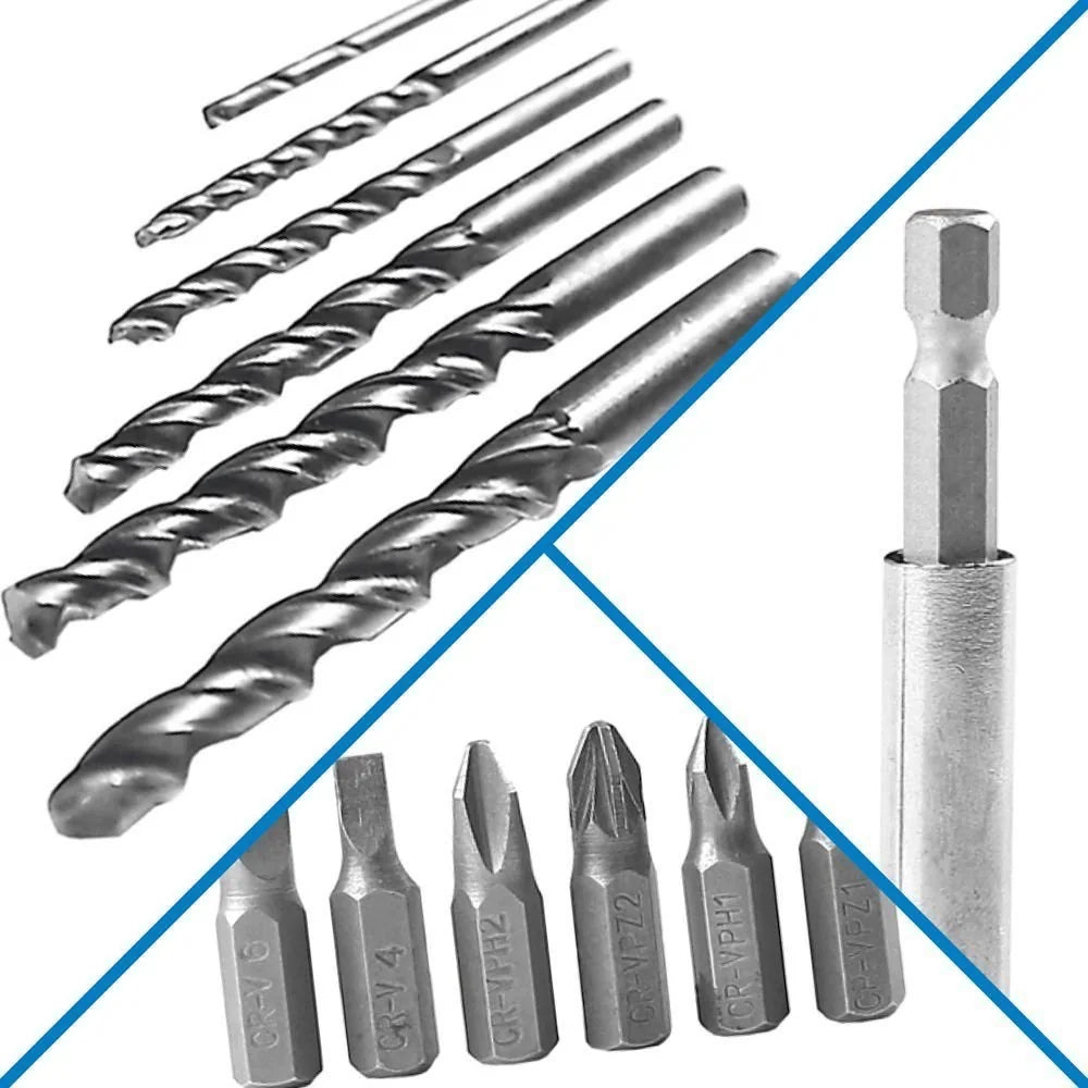 Furadeira Parafusadeira de Impacto 1/2 Pol. 20V com Bateria Carregador Rápido Bivolt e Maleta com Acessórios FORTGPRO-FG3000XS1