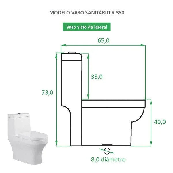 Vaso Sanitário Monobloco Reno R 350